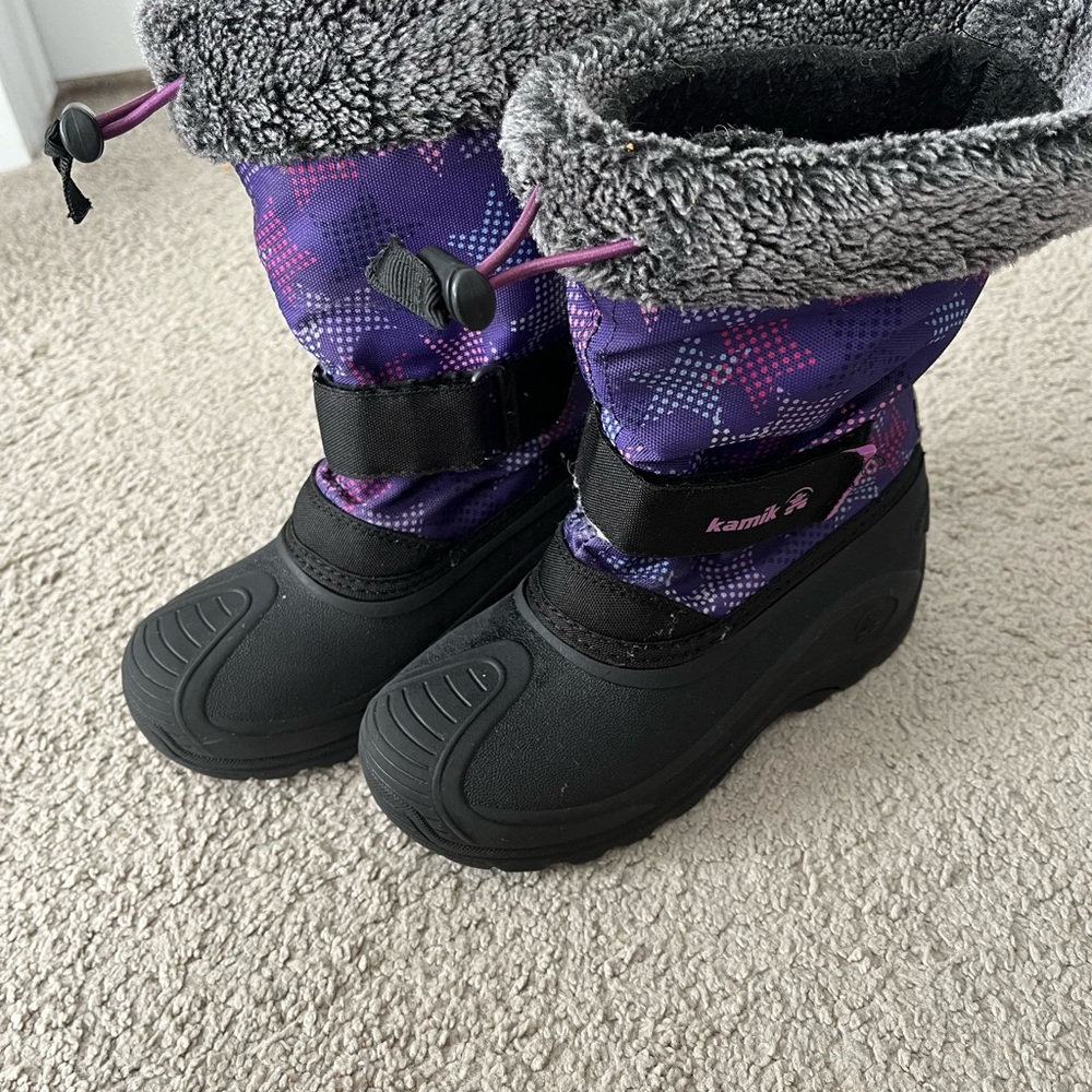Kamik Purple and Black Winter Boots